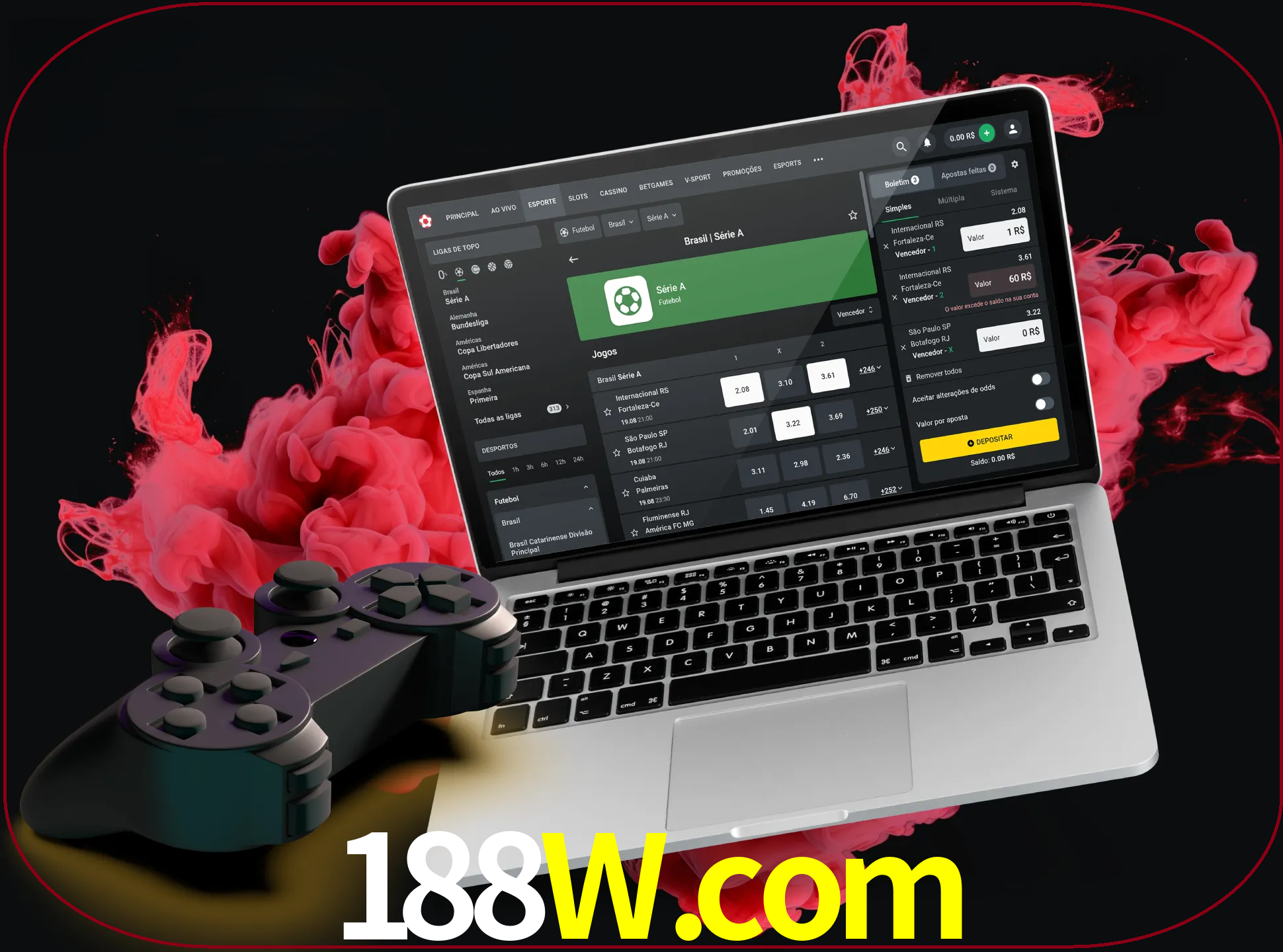 Visite a secção especial de jogos de vídeo em 188w para descobrir em que jogos pode apostar e ganhar muito dinheiro.